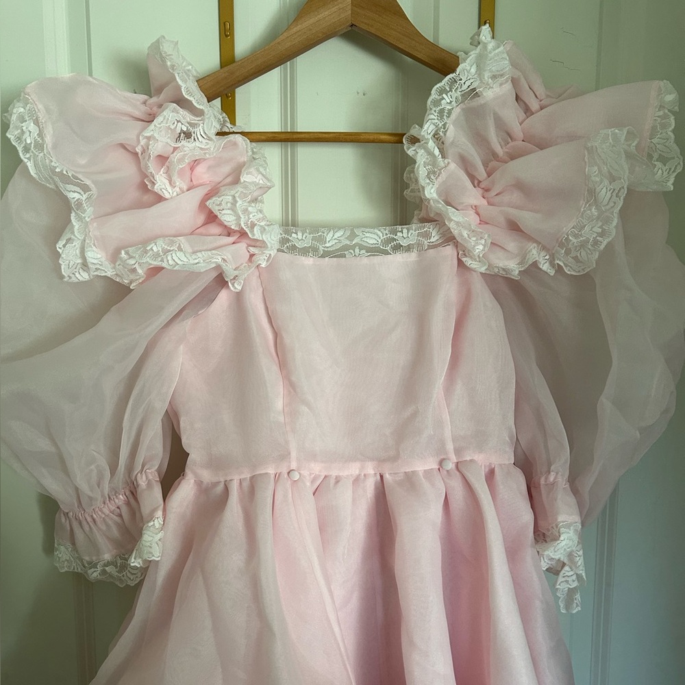Selkie Duchess Sugarfrill Dress in Baby Soft Pink size Small - Picture 9 of 14
